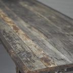 Vintage Oude Industriële Eettafel Tafel, 181,5 X 75 Cm thumbnail 13