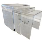 Set Van 3 Nesting Tables In Plexiglas / Salontafel thumbnail 7