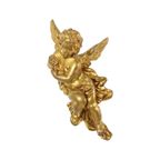 Grote Gouden Engel Cherubijn Putti Muur Decoratie Beeldje 30Cm thumbnail 9