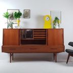 Vintage Deens Highboard | Drankenkast Buffetkast Teak Danish thumbnail 4