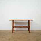 Yew Wood Table/ Desk By Reynolds Of Ludlow thumbnail 2