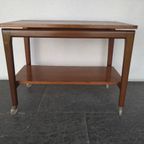 Scandinavisch Teakhouten Vintage Serveerwagen thumbnail 3