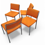 4 X / Abraham Polak / Ap Originals Chairs By Hein Salomonson 1960's thumbnail 2