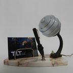 Art Deco Bureaulamp Met Pennenhouder En Brievenhouder | Kerst thumbnail 3