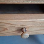 Brocante Vintage Grenen Houten Wastafel Meubel, Bureau thumbnail 7