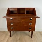 Charmante Deense Secretaire Cq Kaptafel, 1960'S thumbnail 4