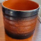 Vintage Bruin Oranje Terracotta Bloempo thumbnail 7