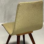 Jaren 50 Eettafelstoel Vintage Design Eetkamerstoel Geel thumbnail 4