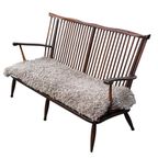 Vintage Houten Bankje Jaren 60 Hout Design Sofa Retro thumbnail 12