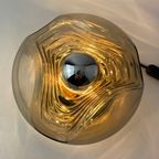 Gerookt Glas En Goud Verchroomde Tafellamp Futura Van Peill En Putzler 1960 thumbnail 7