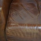 Karaktervolle En Unieke Bruine Aviator Design Fauteuil Gemaakt Van Rundleer thumbnail 13
