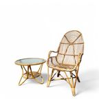 Vintage Design Rotan Fauteuil , Rohé Noordwolde, 1960S thumbnail 5