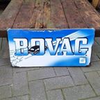 Emaille Blauw Bovag Reclame Bord, Langcat Bussum. thumbnail 2