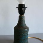 Vintage Keramiek Tafellamp Lamp Turquoise Zwart thumbnail 7