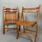 2x Vintage Houten Klapstoelen – Beuk thumbnail 7