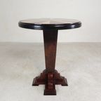 Art Deco Stijl Tafel Met Verschillende Soorten Ingelegd Hout thumbnail 12