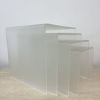 Set Of 4 Lucite Nesting Tables , 1970S thumbnail 14