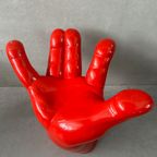 Vintage Hand Chair / Stool Polyester – 1980’s thumbnail 8