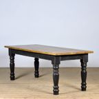 Grenen Boeren Tafel Met Oud Blad thumbnail 4