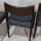 4x Vintage Eetkamerstoelen - Jaren '60, Bruin, Grijs thumbnail 15