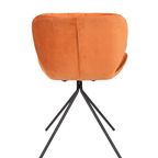 Set (2) Zuiver Omg Velvet Stoel Oranje thumbnail 3