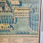 Grote Industriële Tekening Van Een Cokesfabriek - Type Lecocq thumbnail 9