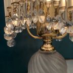 2 Beschikbaar ! Vintage Murano Staafjes Tafellampen Kristal Art Deco Stijl thumbnail 8