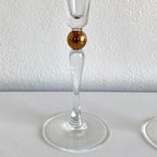 Paar Godiva Kristallen Champagne Glazen - Millennium - 24K thumbnail 2