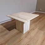 Travertine Eettafel- Vintage - Glas - Design - 70'S thumbnail 12