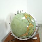 Glazen Globe Columbus Paul Oestergaard Met Atlas En Lamp thumbnail 7