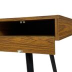 Vintage Bureau Werkplek Compact Jaren 70 Plak Fineer thumbnail 19