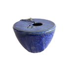 Prachtige Keramiek Vaas Kobalt Blauw, Organisch thumbnail 4
