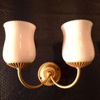 Vintage Glas Plafoniere, Plafond Lamp, Reliëf Glas thumbnail 16