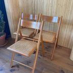 3 Vintage Habitat Klapstoelen Webbing Eetkamerstoelen thumbnail 6