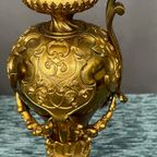 Paar Vergulde Bronzen Kannen Van De Franse Neorenaissance. thumbnail 7