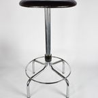 Vintage - Mid Century - Brabantia - Kruk - Stool - Chroom - Skaileer - 3E Helft 20E Eeuw thumbnail 2