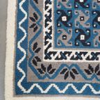 Subtiel Oosters Vloerkleed Met Voornamelijk Blauwe En Witte Tinten En Strakke Patronen 181x90cm thumbnail 6