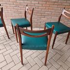 Set 4 Vintage Stoelen Deense Stoelen Jaren 60 thumbnail 20