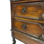 Antieke Secretaire Met Gedraaide Poten Jaren 50 Design thumbnail 17