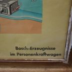 Prachtige Ingelijste Oude Les Poster Van Robert Bosch, Stuttgart 1950S thumbnail 9