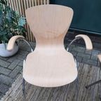 Set 4 Bingo Eetkamerstoelen Vlinderstoel Retro Design Stoelen thumbnail 9