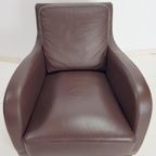 Fauteuil Musa Design Leer Modern Lounge Chair Leder Italië thumbnail 12