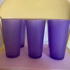 7X Longdrink Glas / Glazen Paars Vintage thumbnail 5