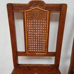 Vintage Houten Café Stoelen, Bistrostoelen, Eetkamerstoelen Set Prijs thumbnail 20