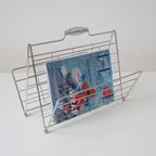 1980'S Retro, Chrome Magazine Rack thumbnail 2