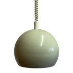 Herda - Enamel - Hanging Pendant On Rollycord - Adjustablein Height And Matching Ceiling Canpoy - thumbnail 4