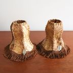 Set Van 2 Vintage Lampenkapjes Van Dierenhuis, Jaren '60 thumbnail 3