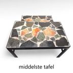 Mid Century Design Marmer Mozaïek Mimiset, Metalen Onderstel thumbnail 10
