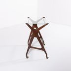 Italian Mid-Century Modern Sculptural Side Table/Serving Cart, 1960’S thumbnail 3