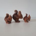 Zwarte Woud Vintage Beeldjes Eekhoorn Zwarte Woud ? Houtsnijwerk Beeldje thumbnail 2